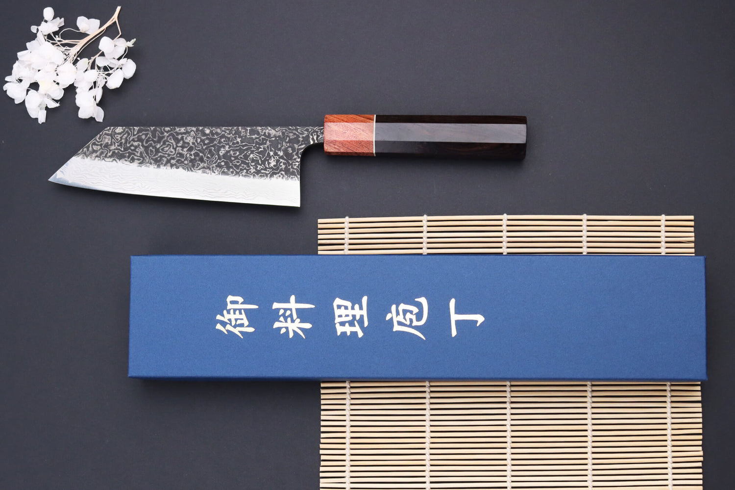 Couteau bunka 16,5cm japonais artisanal Masashi Yamamoto SLD Kuro damas