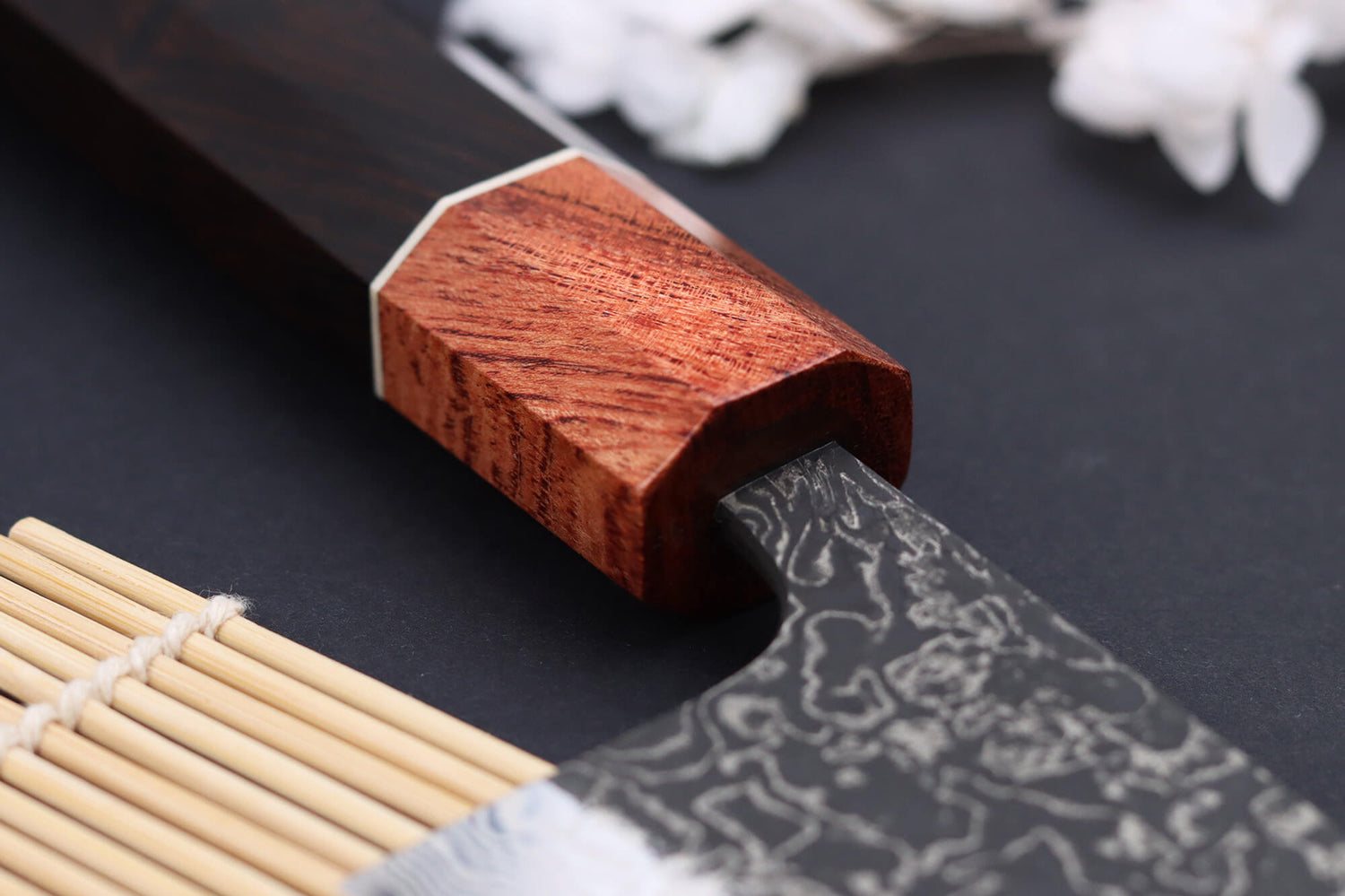 Couteau bunka 16,5cm japonais artisanal Masashi Yamamoto SLD Kuro damas