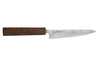 Couteau universel japonais artisanal Wusaki Unagi AUS10 Damas 15cm manche en chêne