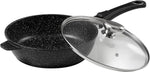 Sauteuse en fonte Pradel Excellence Premium 24cm façon pierre tous feux/ induction