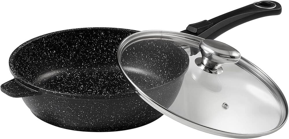 Sauteuse en fonte Pradel Excellence Premium 24cm façon pierre tous feux/ induction