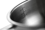 Casserole saucier Cristel Castel'Pro en acier inoxydable 18/10 5 ply