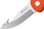 Couteau pliant Maserin Skinner 763 lame crochet guthook manche G10 orange 12,5cm