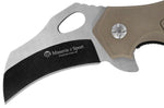 Couteau pliant Maserin Karambit 42013 manche G10 marron 13,5cm