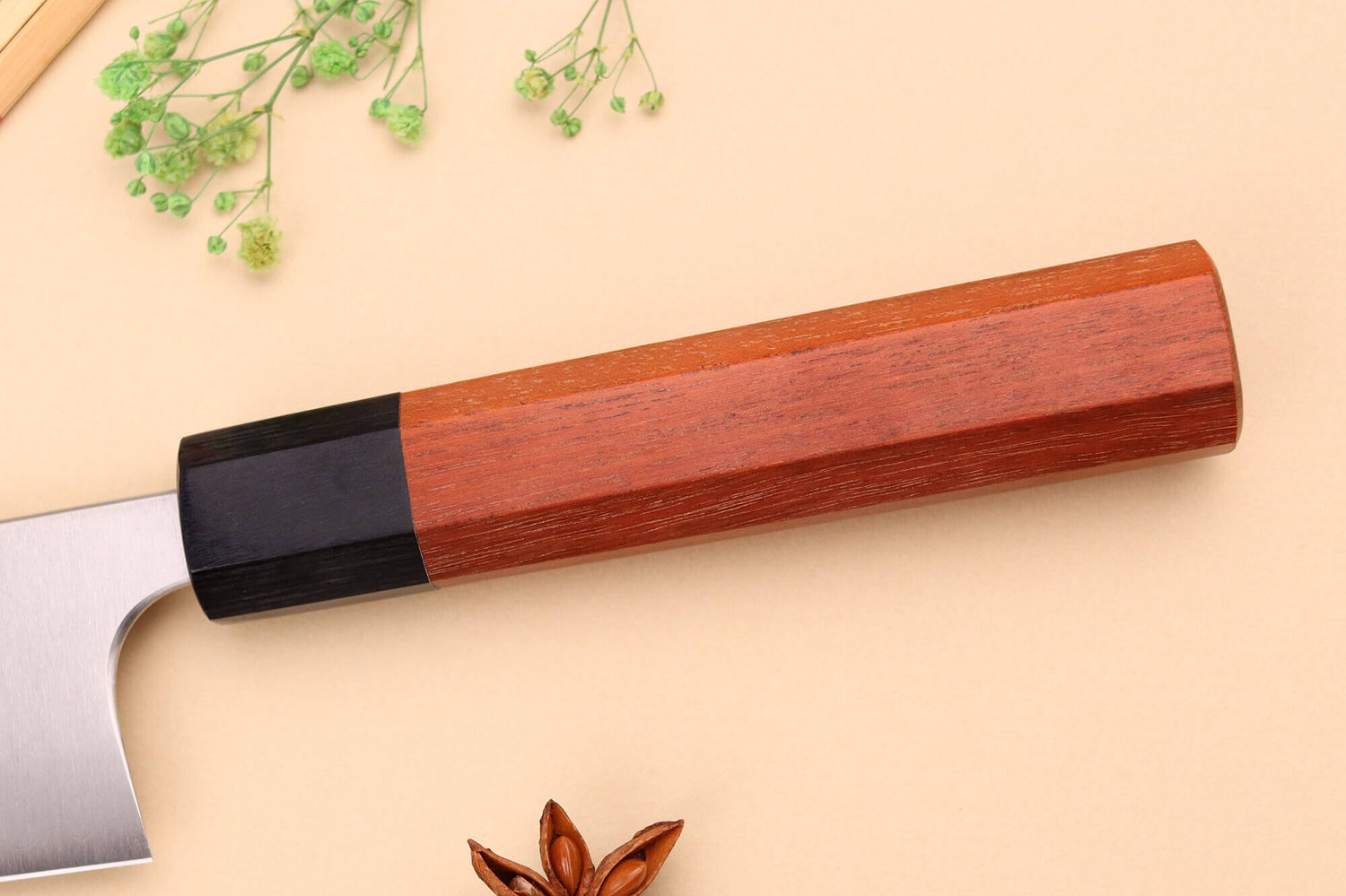 Couteau santoku japonais artisanal Shibata Koutetsu AS 16,5cm