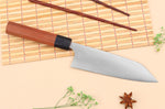 Couteau santoku japonais artisanal Shibata Koutetsu AS 16,5cm