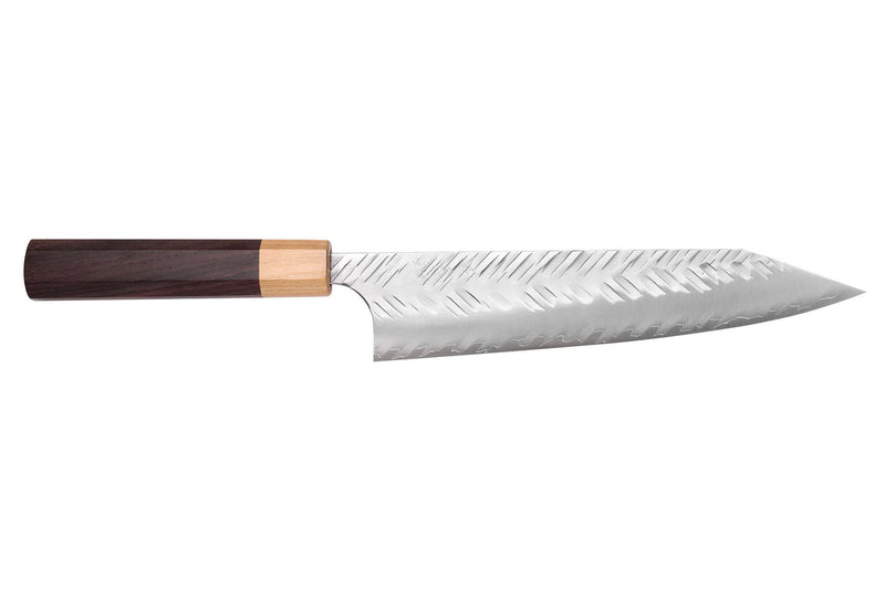Couteau kiritsuke 21cm japonais artisanal Yoshimi Kato SPG Strix V-Tsuchime