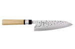 Couteau de chef 18cm japonais artisanal Fujiwara Maboroshi manche en magnolia