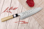 Couteau de chef 18cm japonais artisanal Fujiwara Maboroshi manche en magnolia