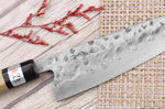 Couteau de chef 18cm japonais artisanal Fujiwara Maboroshi manche en magnolia