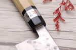Couteau de chef 18cm japonais artisanal Fujiwara Maboroshi manche en magnolia