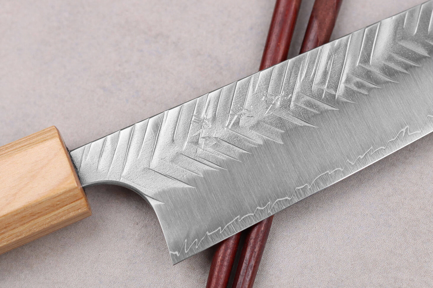 Couteau ko-bunka 13cm japonais artisanal Yoshimi Kato SG2 V-Tsuchime
