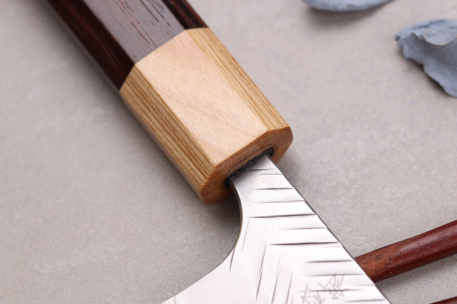 Couteau ko-bunka 13cm japonais artisanal Yoshimi Kato SG2 V-Tsuchime