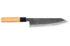Couteau de chef kiritsuke 21cm japonais artisanal Hinoura Mutsumi Ajikataya Black Nashiji
