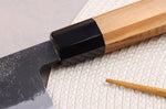 Couteau de chef kiritsuke 21cm japonais artisanal Hinoura Mutsumi Ajikataya Black Nashiji