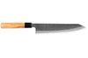 Couteau de chef kiritsuke 24cm japonais artisanal Hinoura Mutsumi Ajikataya Black Nashiji