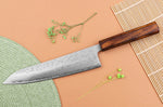 Couteau de chef 21cm japonais artisanal Yuzo Enju Damas 440C