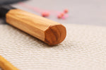 Couteau nakiri 16,5cm japonais artisanal Hinoura Mutsumi Ajikataya Black Nashiji