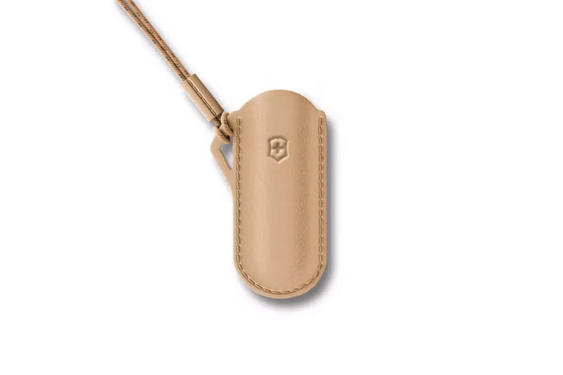 Etui cuir sable Victorinox Wet Sand pour couteaux suisses 7cm