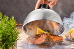 Cloche à burger et fondante Gefu BBQ en acier inox diamètre 15cm