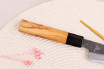 Couteau d'office 10cm japonais artisanal Hinoura Mutsumi Ajikataya Black Nashiji