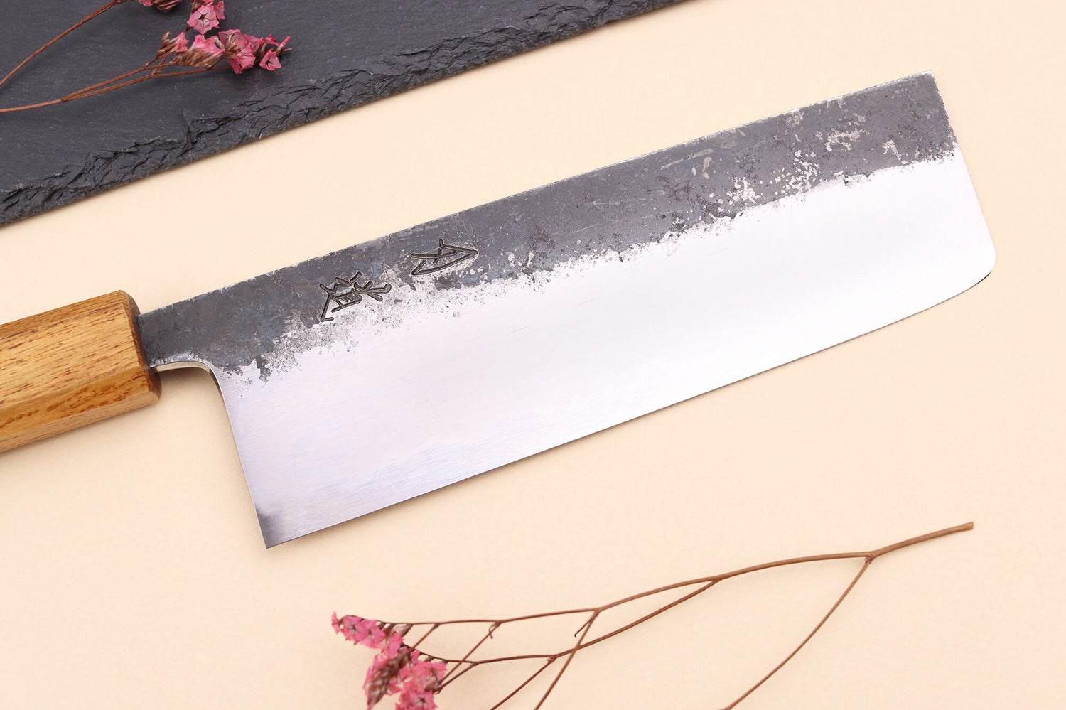Couteau nakiri 16,5cm japonais artisanal Hado Sumi WS2