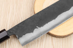Couteau nakiri 16,5cm japonais artisanal Yoshimune par Kawamura Black WS2