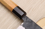 Couteau nakiri 16,5cm japonais artisanal Yoshimune par Kawamura Black WS2