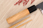Couteau nakiri 16,5cm japonais artisanal Yoshimune par Kawamura Black WS2
