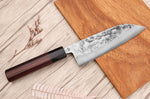 Couteau santoku 16,5cm japonais artisanal Yoshimune par Kawamura WS2 poli