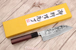 Couteau santoku 16,5cm japonais artisanal Yoshimune par Kawamura WS2 poli
