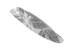 Couteau pliant K2 Elegance K2.19M manche inox décor tropical 11,5cm + étui suédine