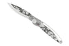 Couteau pliant K2 Elegance K2.21M manche inox décor papillon 11,5cm + étui suédine