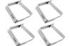 Set de 4 pinces à nappe Gefu tout en acier inoxydable