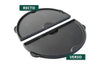 Demi-plancha réversible en fonte pour Big Green Egg XLarge et 2XLarge