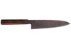 Couteau de chef 21cm japonais artisanal Nakamura Kaishin Ginsan Black Damas