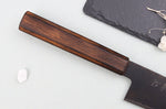 Couteau de chef 21cm japonais artisanal Nakamura Kaishin Ginsan Black Damas