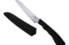 Couteau Kai Select pour fruits et légumes lame 12cm et manche noir + protège lame