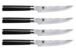 Coffret 4 couteaux à steak japonais Shun Classic lames 12,5cm