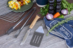 Set de 3 ustensiles à barbecue Opinel spatule à viande + couteau + pince