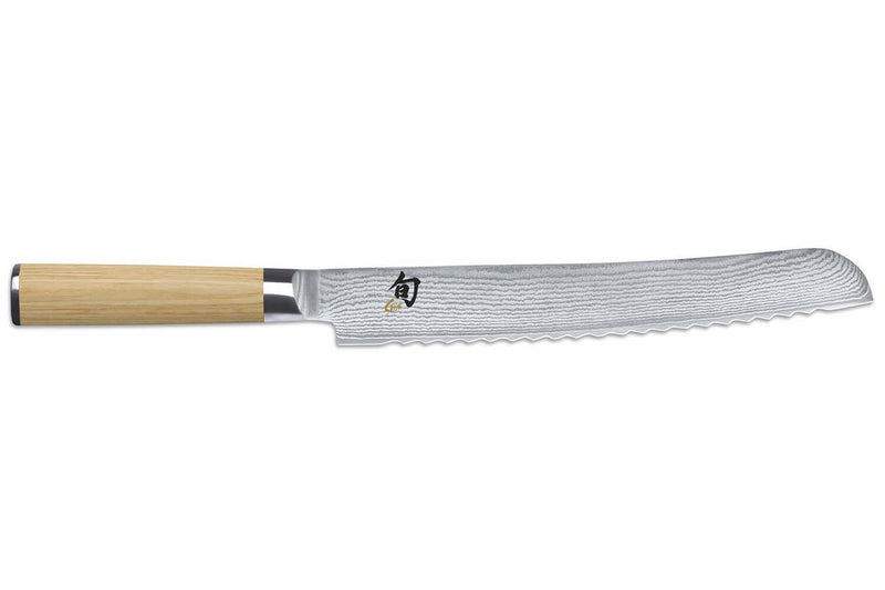 Couteau à pain japonais Kai Shun Classic White damas 33 couches 23cm