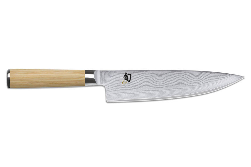 Couteau de chef japonais Kai Shun Classic White damas 33 couches 20cm