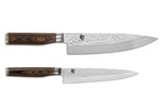 Coffret 2 couteaux de cuisine damassés Shun Premier Tim Mälzer Universel + Chef