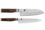 Coffret 2 couteaux de cuisine damassés Shun Premier Tim Mälzer Universel + Santoku