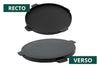 Plancha ronde réversible en fonte pour Big Green Egg Small, MiniMax, et Medium 26cm