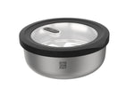Boîte de conservation Gefu Provido ronde 1000ml en acier inox