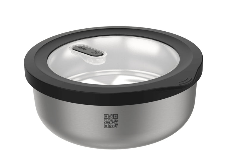 Boîte de conservation Gefu Provido ronde 2000ml en acier inox