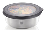 Boîte de conservation Gefu Provido ronde 1000ml en acier inox