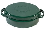 Cocotte ovale en fonte 5,2L pour Big Green Egg Large, XLarge, 2XLarge 35cm