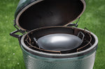 Wok en acier au carbone pour Big Green Egg Large et XLarge 40cm + spatule en bambou